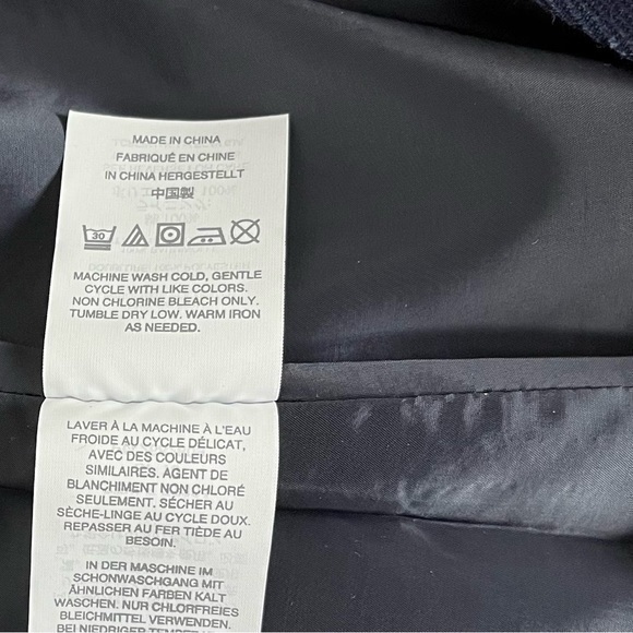 NWT J. CREW A-Line Striped Cotton Skirt Blue and White‎ Lined Size 2. - Picture 13 of 13